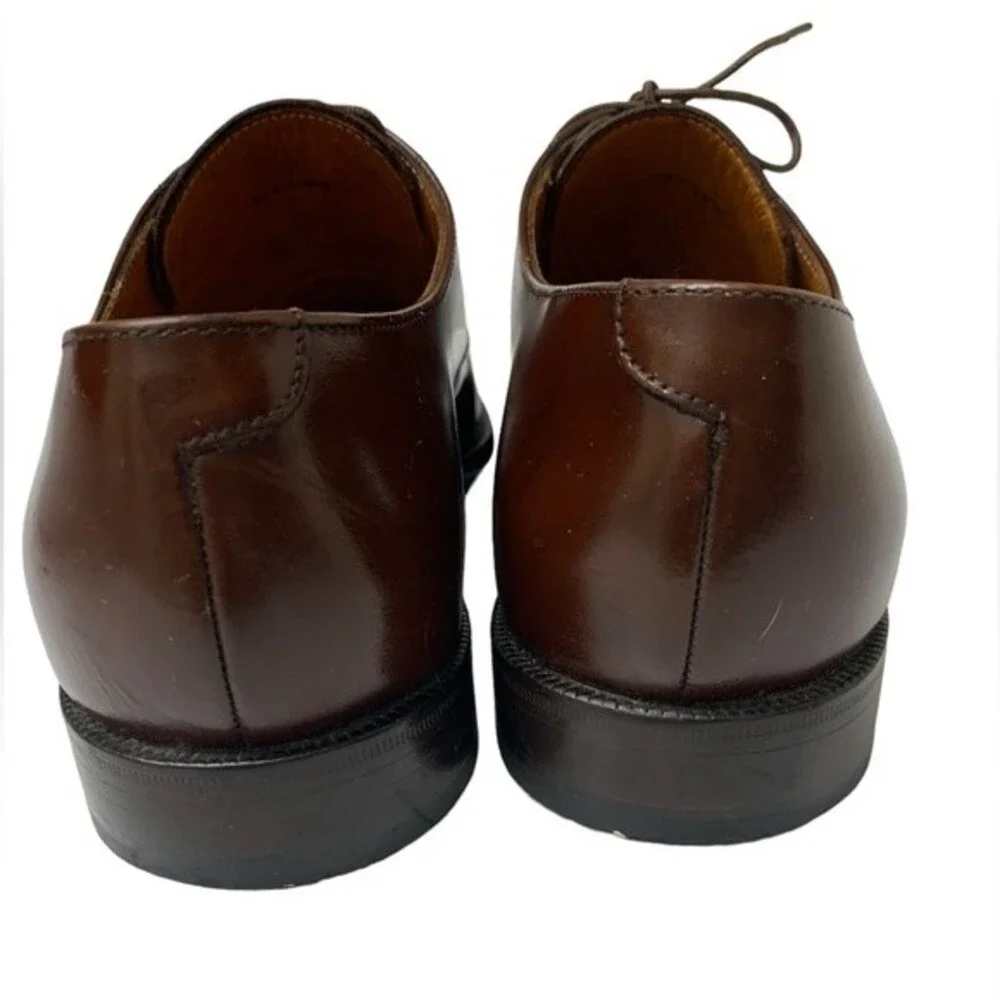 Cole Haan City Men’s Oxford Loafers Lace Up Brown Leather Shoes SZ 9.5 D
